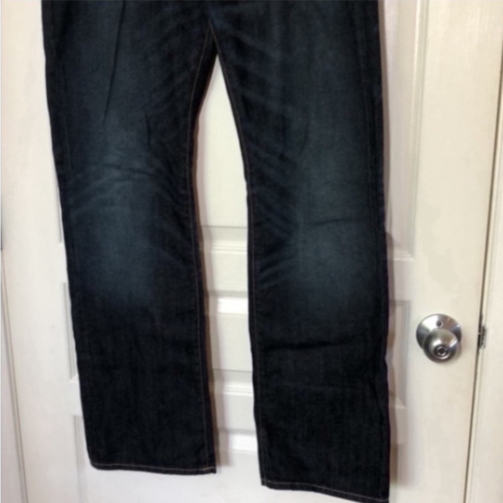 New Aeropostale Blue Jeans Relaxed Fit Cotton Dark Wash Denim Pants Dress School - Picture 12 of 14
